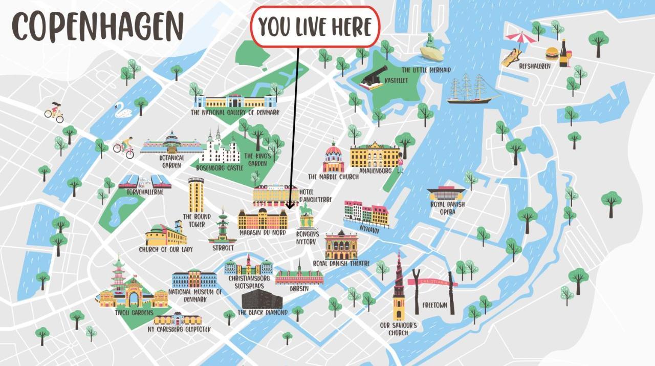 Super Central 2Br Apartment In Old Town Copenaghen Esterno foto